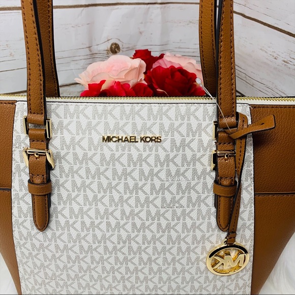 Michael kors large Charlotte tote vanilla white - Picture 2 of 10